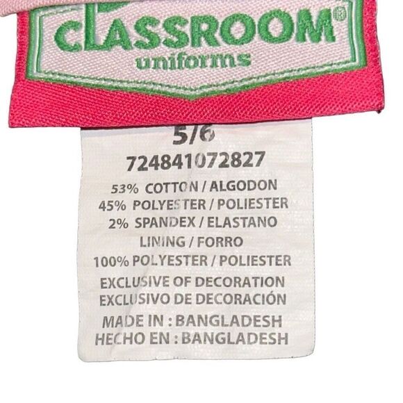 - Classroom Uniforms juniors 5/6 Navy Stretch Double-Pleated Twill Scooter… - Picture 4 of 12